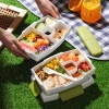 Light food salad rice, office workers, students, large-capacity separated fresh-keeping lunch box, microwave-safe bento box, picnic Application Scenario